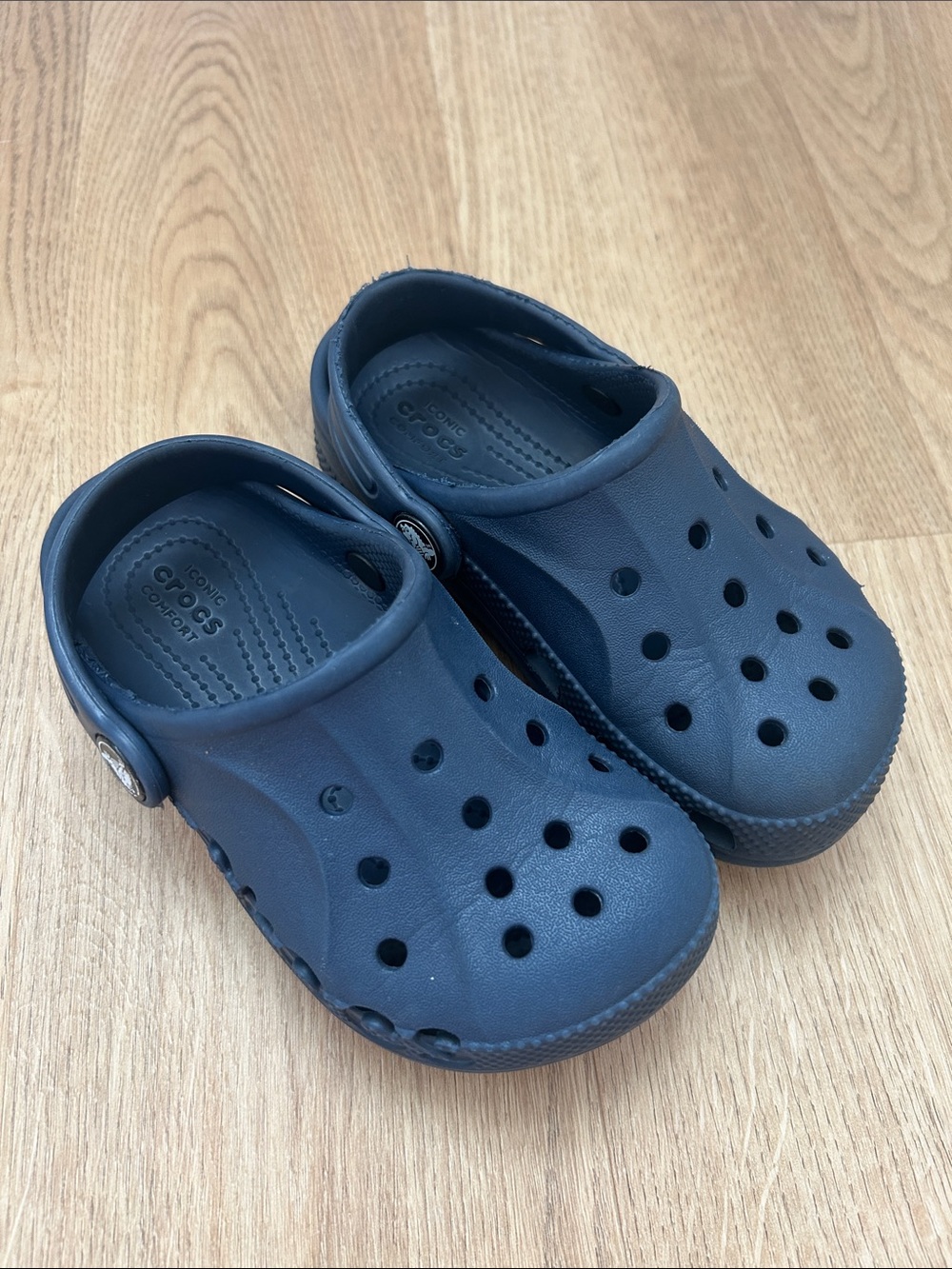 CROCS Kids Baya Navy Slip-On Clog Size Child’s 9 EUC